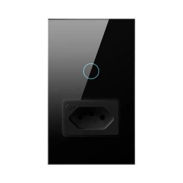 Imagem de Tomada Inteligente Wi-Fi com Interruptor - Padrão Brasileiro, 1/2 Botõ