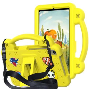 Imagem de Capa infantil para tablet Onn 20.3 cm 4ª geração (modelo: 100135923), mangas protetoras de EVA leves à prova de choque com alça de ombro, suporte e alça para Onn 20.3 cm 4ª geração (modelo 2024