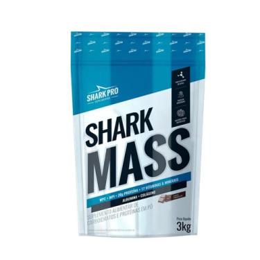 Imagem de Mass Shark Pro Hipercalórico com Carboidratos e Whey Protein 3Kg, Choc