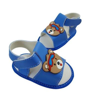 Imagem de Sandália Bebê Menino Infantil Confortável Verão Batizado - Sassá Baby,