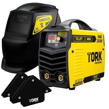 Imagem de Kit Maquina Solda Inversora Kab 250 + 2 Esquadros + Máscara