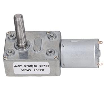Imagem de DC Gear Motor 10RPM Alta Transmissão Precisão Alumínio Latão Redução de Velocide Motor 24V para Abridores de Janela Abridores de Porta Pequenos Guinchos