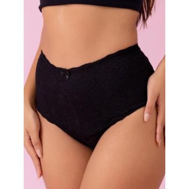 Imagem de Calcinha modeladora cós alto dakela, Preto, M