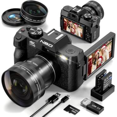 Imagem de Câmera digital NBDDIGITAL 4K 48MP Vlogging de vídeo WiFi 32GB