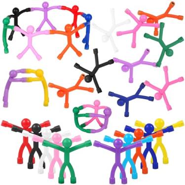 Imagem de 30 peças de brinquedos magnéticos, pessoas magnéticas, ímãs coloridos para crianças, brinquedos de viagem, para ímãs de geladeira, escritório, decoração de quadro branco