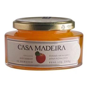 Imagem de Geleia gourmet casa madeira de damasco c/ pedaços 240g