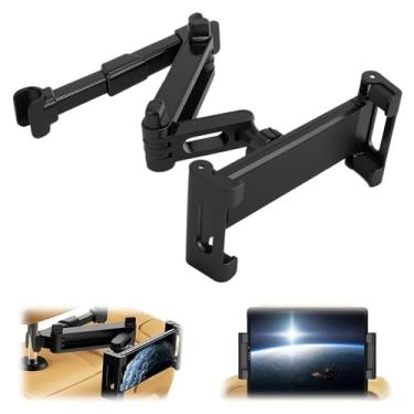 Imagem de vvag Suporte de tablet para encosto de cabeça de carro, suporte de banco traseiro ajustável para iPad Pro, Air, Mini, dispositivos de 4,7 a 11 polegadas, acessórios essenciais de viagem na estrada