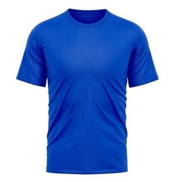 Imagem de Camisa Manga Curta Basica Lisa Poliéster Premium - Genérico, Azul roya