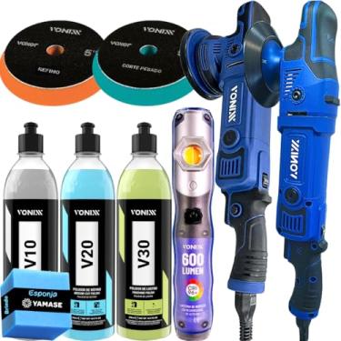 Imagem de Kit Polimento Profissional Politriz + Sistema Polidor Vonixx V10 V20 V30 (**110 W)