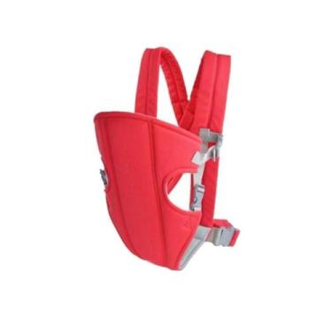 Imagem de Canguru Carregador Bebe Passeio Ergonômico Mochila Vermelho - OEM
