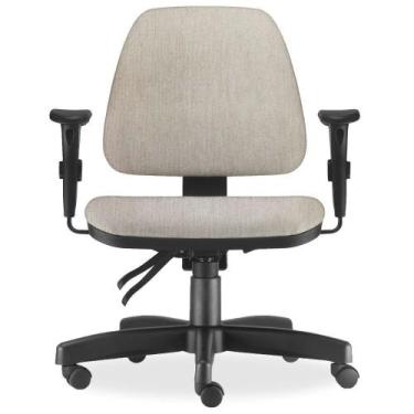 Imagem de Cadeira de Escritório Giratória Executiva Ergonômica Sky Linho Bege - 