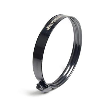 Imagem de Kyostar Braçadeira de camada dupla americana ajustável aço inoxidável titânio azul braçadeira diâmetro ranger, 92-102 mm