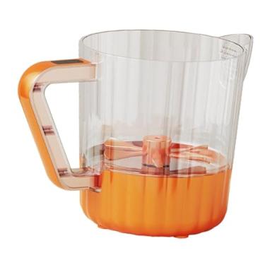 Imagem de IEUDNS Batedor de ovos elétrico, ferramenta para assar, tigela de mistura de grande capacidade com filtro e bico para bater, filtrar e misturar, Laranja