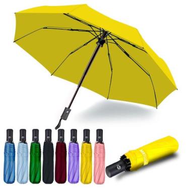 Imagem de Guarda-chuva dobrável MRTLLOA Compact Windproof 30cm amarelo