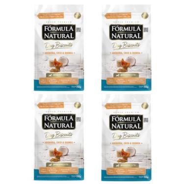 Imagem de Formula Natural DogBiscuits Cães Porte Pequeno Abóbora Coco e Quinoa 250g 4 Unidades