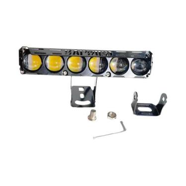 Imagem de Farol LED De Duas Cores Para Motocicleta Com 6 Lentes, Luzes De Neblin
