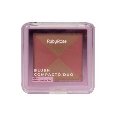 Imagem de Blush Compacto Ruby Rose Duo Hbf585, DB-01