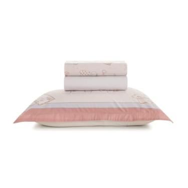 Imagem de Jogo de Lençol Solteiro Karsten Infantil Percal 200 fios 100% Algodão Estampado com Virol 3 peças (Jolie)