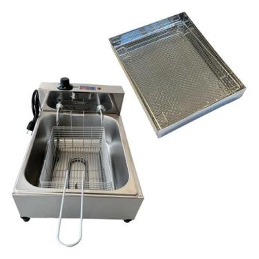 Imagem de Fritadeira Industrial Cuba 5L Compacta com Escorredor M - Casinha Indu