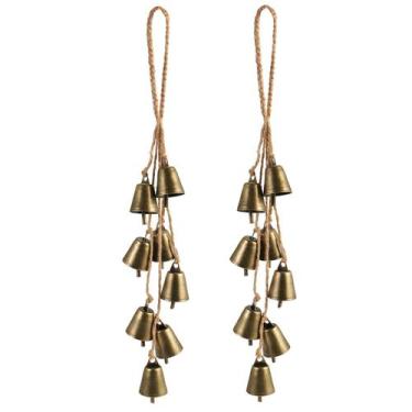 Imagem de Pacote com 2 Witch Bells para proteção de maçanetas, rústico ao ar liv