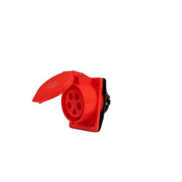 Imagem de Tomada Embutir Industrial 3p+n+t 32a 6h 380v Vermelho - ROHDINA