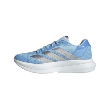 Imagem de adidas Originals Duramo Speed 2 Tênis de corrida feminino, Azul/prata metálico/azul fusão, 37
