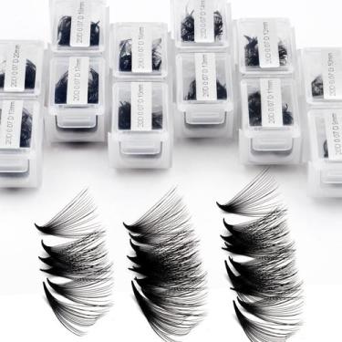 Imagem de Extensões de cílios WENDY LASHES 1200 Ventiladores 20D 0,07 C/D Curl