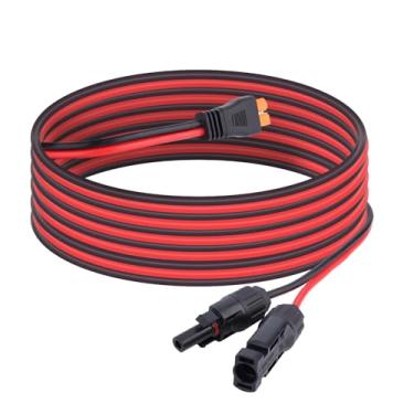 Imagem de Cabo de Extensão Solar para XT60i, Conector Cabo Carregamento Solar 12awg 3m XT60i para Painel Dobrável Bateria LiFePO4 Gerador de Estação Energia Portátil