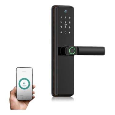 Imagem de Fechadura Eletrônica Tuya Smart Wifi A Prova D'água Digital Comandos em Português