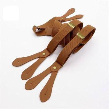 Imagem de Suspensórios Masculinos - Inglaterra Suspensórios Com Alça De Botão 2cm De Largura 6 Clipes Suspensórios De Moda Vintage Suspensórios Personalizados Acessórios De Casame, Style a, One Size