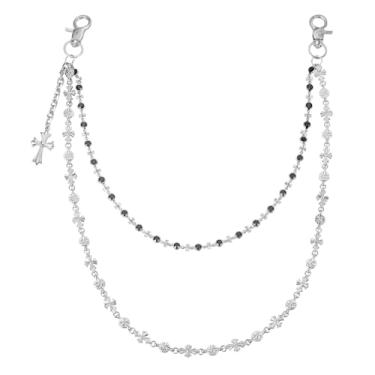 Imagem de KAGREC Corrente de calça estilo vintage para homens e mulheres, Stanard, Zinco