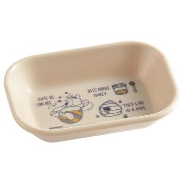 Imagem de Skater MTSI3-A Prato pequeno, melamina, mini prato, sistema, talheres, bandeja, prato, 4,1 x 3,0 polegadas (10,5 x 7,5 cm), Dayney Ursinho Pooh