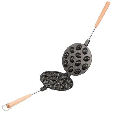 Imagem de Molde de biscoito de nogueira Modos seguros de nozes Moldes de biscoito de nogueira sólida com alça versátil máquina de biscoitos de porca de metal fácil de limpar para forno para assar sobremesa