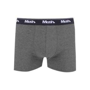 Imagem de Cueca Mash Boxer Cotton Basic Grafite Mescla, M/M