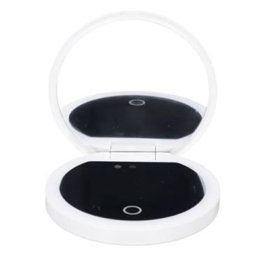 Imagem de XUXHOU Teste de Proteção Solar Espelho Portátil 2x Mirror de Câmera UV Compacta Com Luz LED para Maquiagem UV
