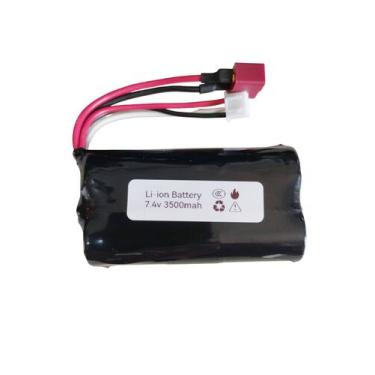 Imagem de Kit 4 Bateria Wltoys 12428 7.4V 3500mAh 12423 10428 A959B A969B Q46 SG