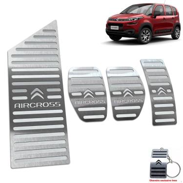 Imagem de Pedaleira Manual + Descanso Citroen Aircross 2017 2019 Inox