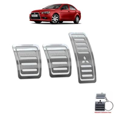 Imagem de Pedaleira Mitsubishi Lancer Manual 2007 Até 2019 Aço Inox