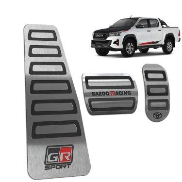Imagem de Descanso + Pedaleira Toyota Hilux Gr Sport 2019-2021 Preto