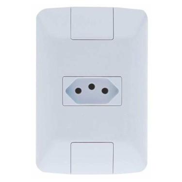 Imagem de Tomada 10a - Conjunto Modular Linha Aria - Tramontina - Branco - Fácil Instalação