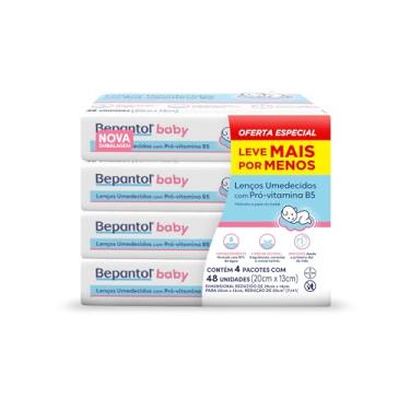 Imagem de Bepantol Baby Leve 4 Pague 3 Kit 192 Lenços Umedecidos