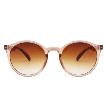 Imagem de Óculos de Sol Milan Preto Fosco Redondo Clássico Acetato Italiano Flexivel Oldstyle Retrô Vintage Blogueira SteampunK UV400 - Cacife Brand (Nude Animal Print)