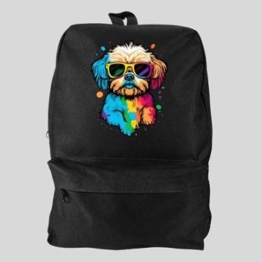 Imagem de Mochila Bolsa Masculina Basica Escolar Pega a Visão Cachorro-Masculino