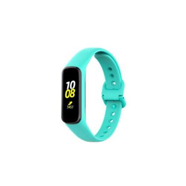 Imagem de Pulseira de silicone para Samsung Galaxy Fit 2 R220 azul claro - Light
