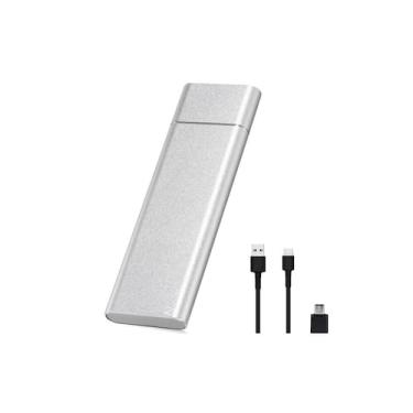 Imagem de Unidade de estado sólido móvel de 1 TB USB 3.1 tipo C prateada - Light