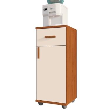 Imagem de Armário Balcão para Bebedouro Pequim - Cedro/Off White, Design Moderno, para Escritório e Casa
