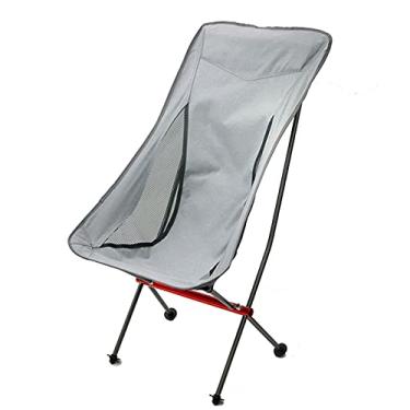 Imagem de Mochila ultraleve cadeira mochila cadeira cadeira de acampamento compacta cadeira de praia ultraleve acampamento ao ar livre, piquenique de praia cadeira dobrável viagem de acampamento ao ar livre (cor: cinza, tamanho: 102 * 48 * 92 cm)