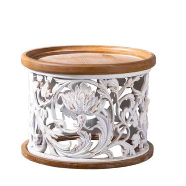 Imagem de Mesa central simples para uso doméstico pequena mesa redonda mesa baixa mesa de centro sala de estar canto quarto mesa lateral criativa mesa de quarto (B)