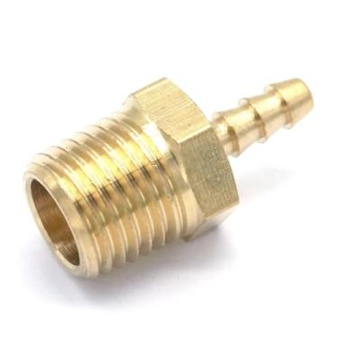 Imagem de SQGGMOAUSC 1/10.2 cm NPT macho x 3/40.6 cm mangueira cauda farpada latão acessórios conectores adaptadores
