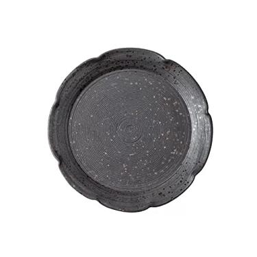 Imagem de Prato de sobremesa universal, prato de jantar quadrado, louça de cerâmica de cor sólida, prato de jantar de estilo ocidental para casa, adequado para carne, massas, pizza, reunião de família, prato de